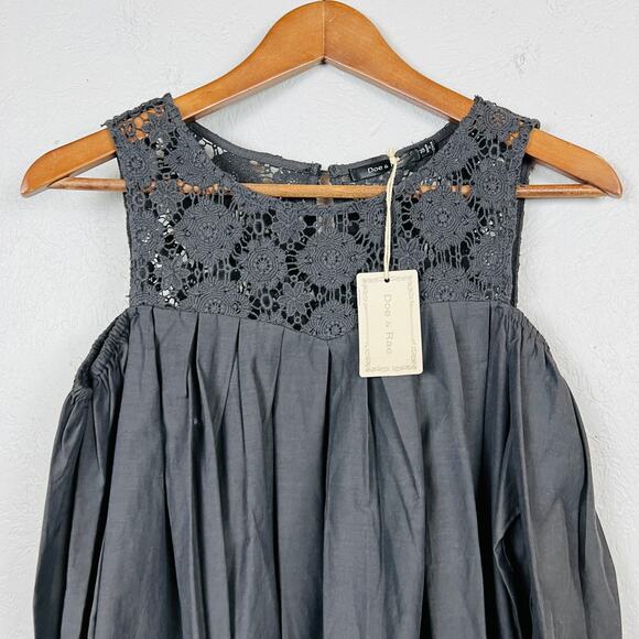 NEW! Doe & Rae Crochet Top Tunic Blouse 3/4 Sleeves - S - Picture 2 of 5